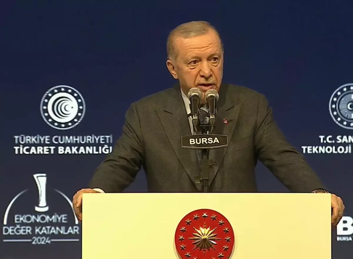 Erdoğan Bursa’da Ekonomiye Değer Katanlar Törenine Katıldı