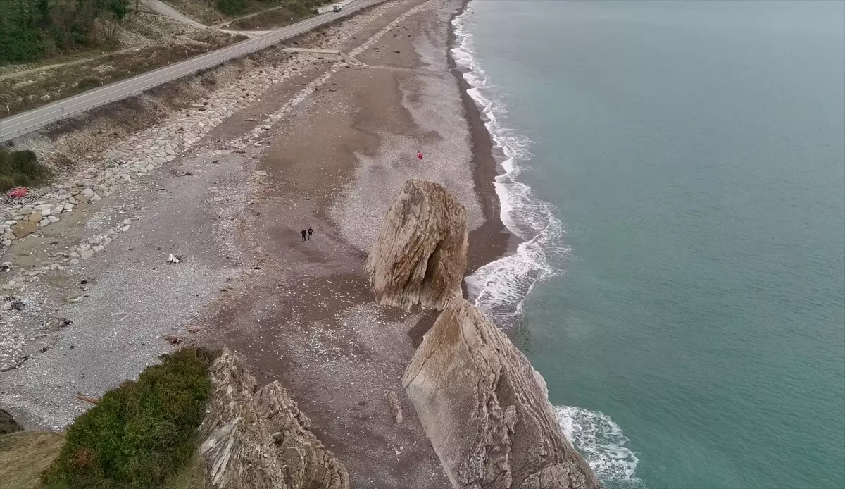 Sinop’ta Deniz Çekilmesi Görüntülendi